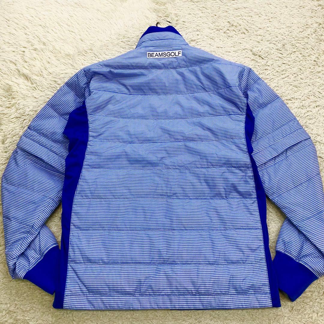 美品 BEAMS GOLF 2way ダウンジャケット ゴルフ M ワッペン