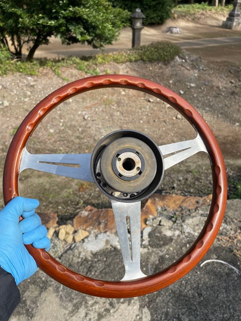 ナルディ　ウッドステアリング　当時物