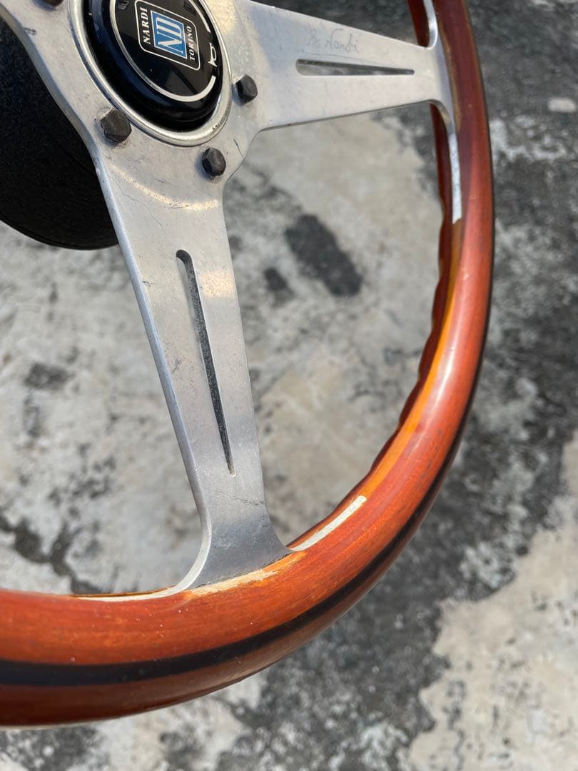 ナルディ　ウッドステアリング　当時物