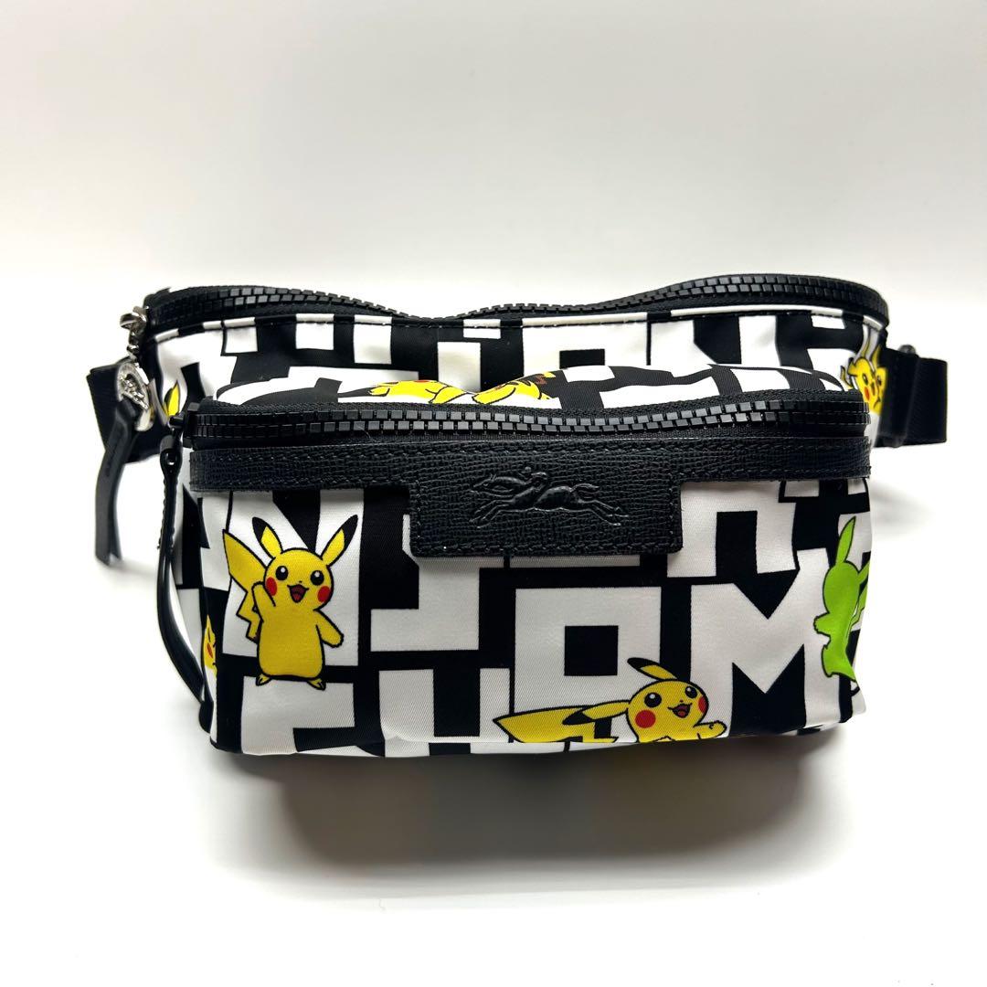 ★極美品★ロンシャン ポケモンコラボ ボディバッグ 斜め掛け ナイロン レザー