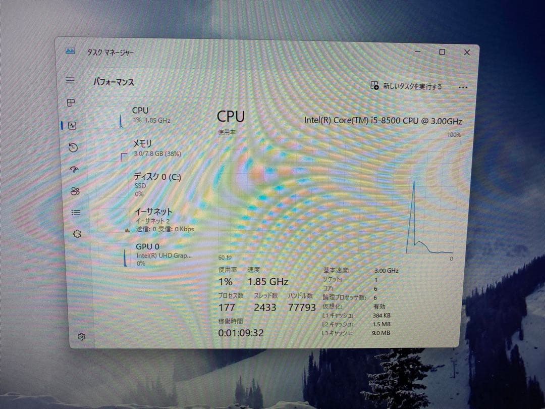 Windowsデスクトップ hp ProDesk 400 G5 SFF Core i5 8GB 500GB
