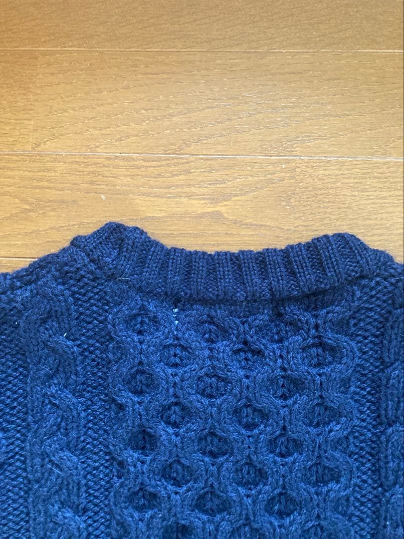 Kerry Woollen Mills ニットセーター　ネイビー