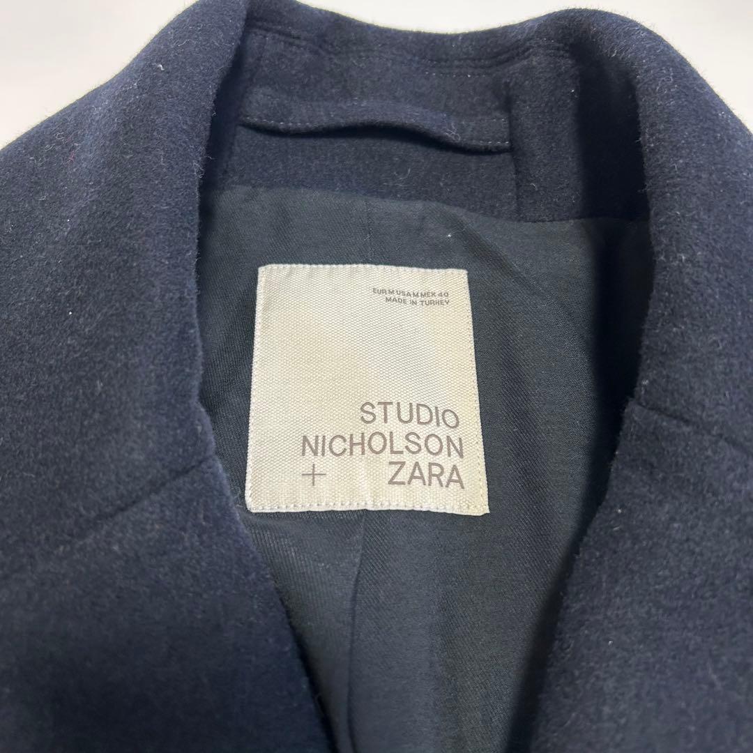 【美品】Studio Nicholson Zara ピーコート レザー