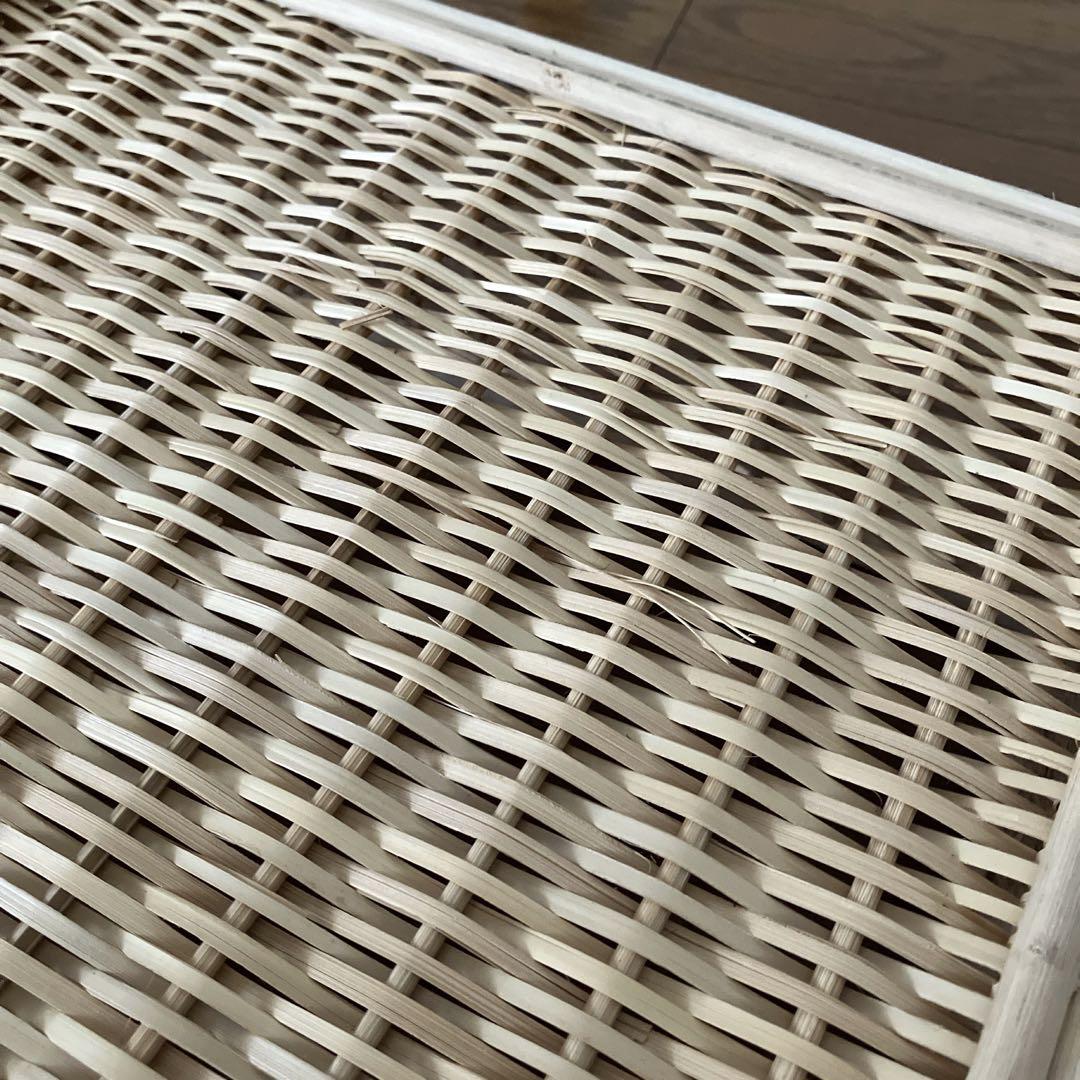 【無印良品】6個セット　重なるブリ材角型バスケット・中　35×37×16