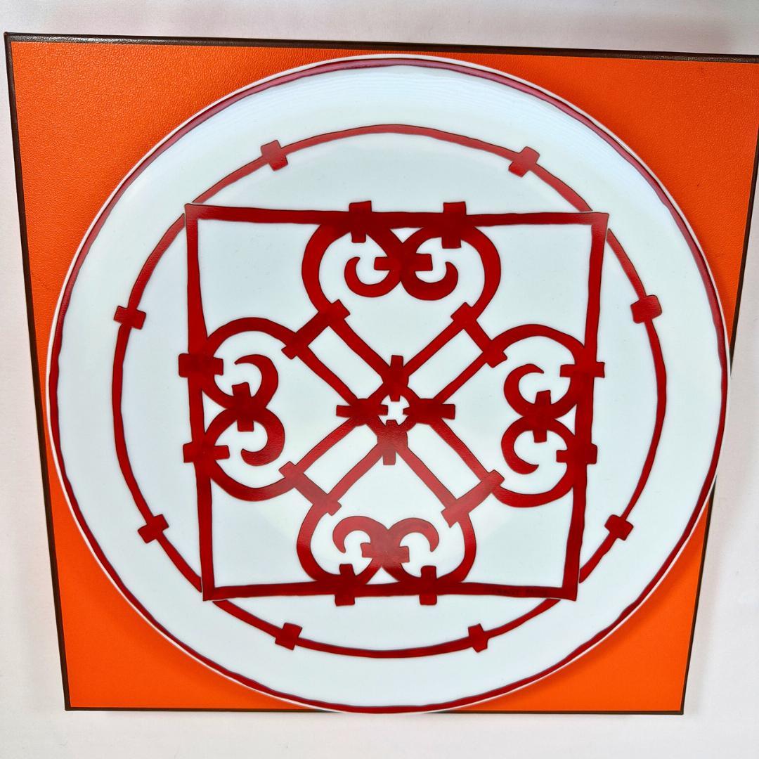 【未使用】HERMES ディナープレート〈ガダルキヴィール〉箱付【エルメス】