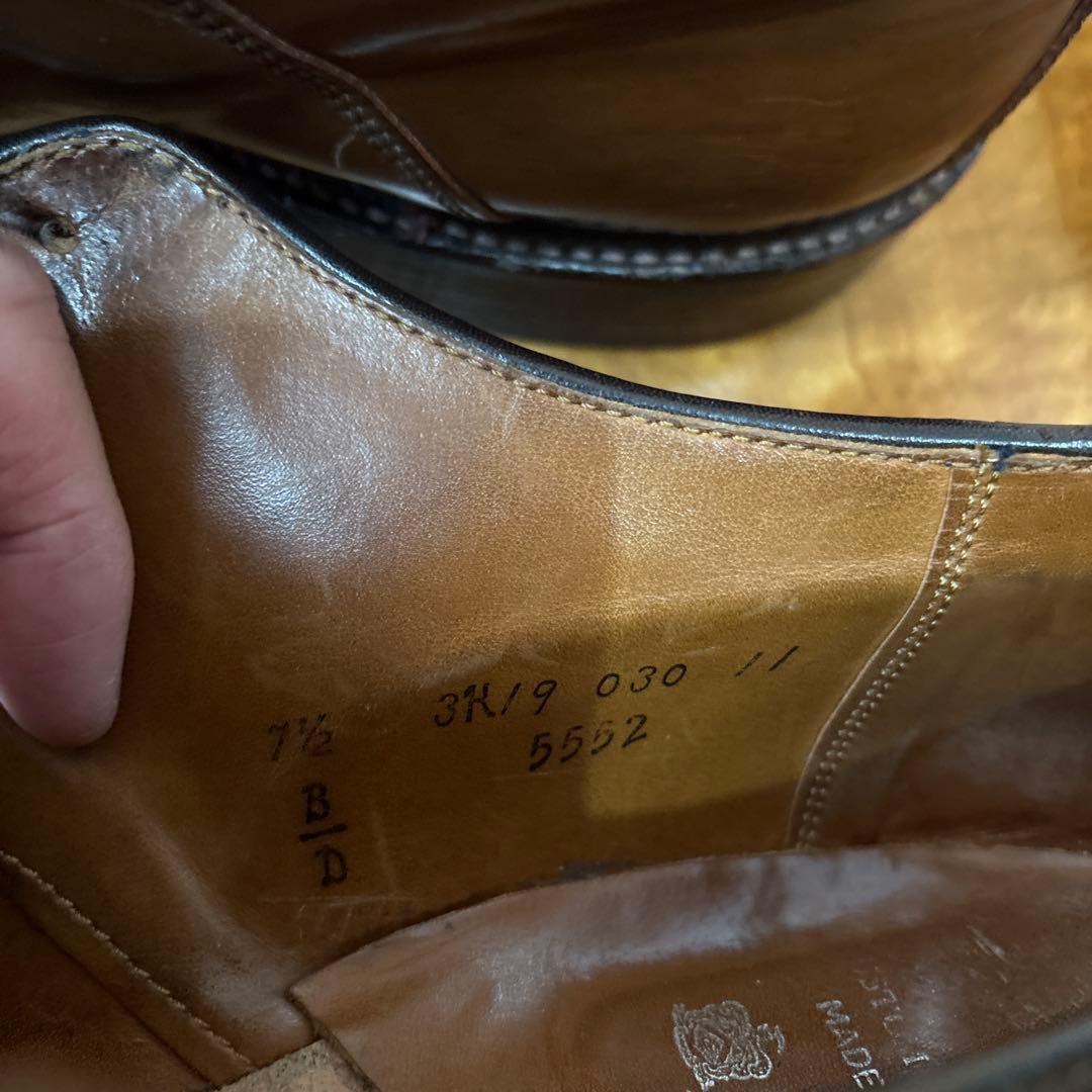 Alden ビームス別注 サドルダービー マホガニーコードバン　7ハーフ