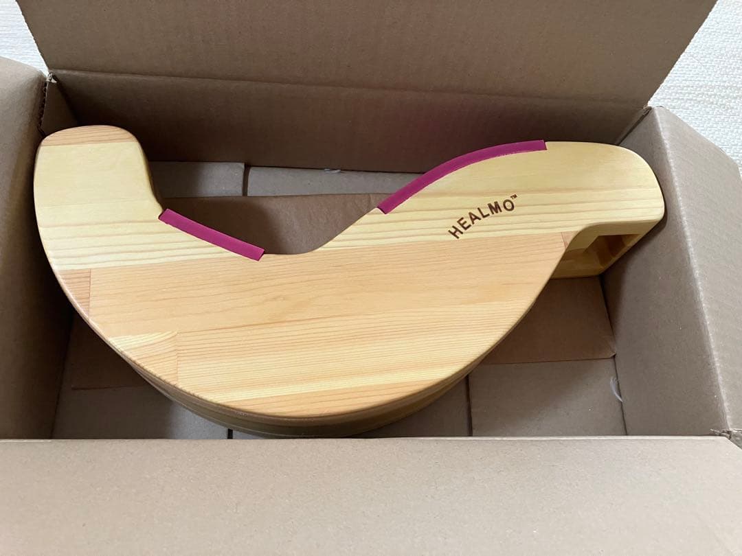 HEALMO バランスボード 木製 曲線デザイン