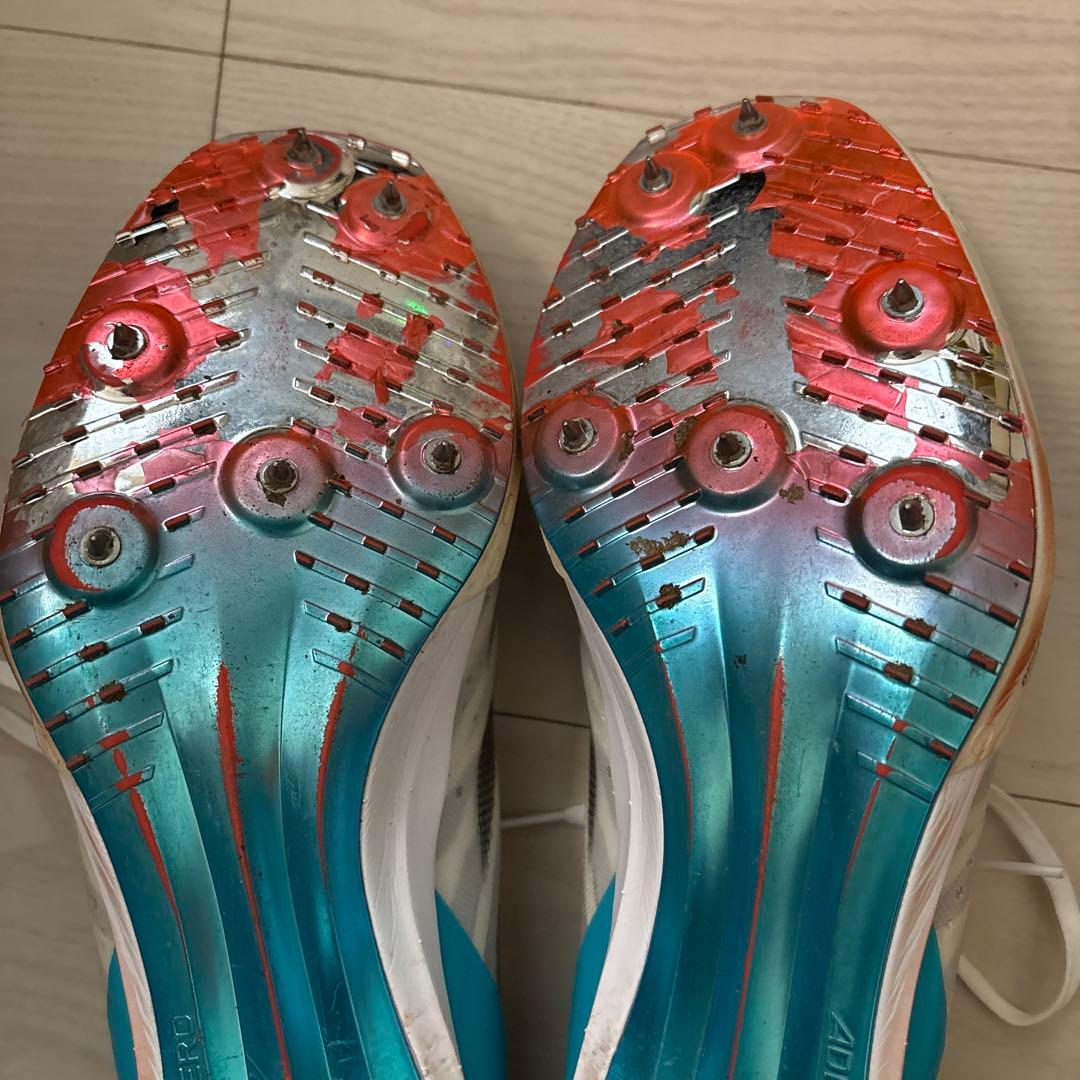 ADIZERO sp2スパイクシューズ ホワイト/グレー/ブルー　29.0cm