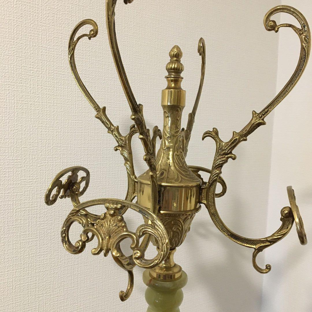 天然石 ポールハンガー ヨーロピアン アンティーク コートハンガー イタリア