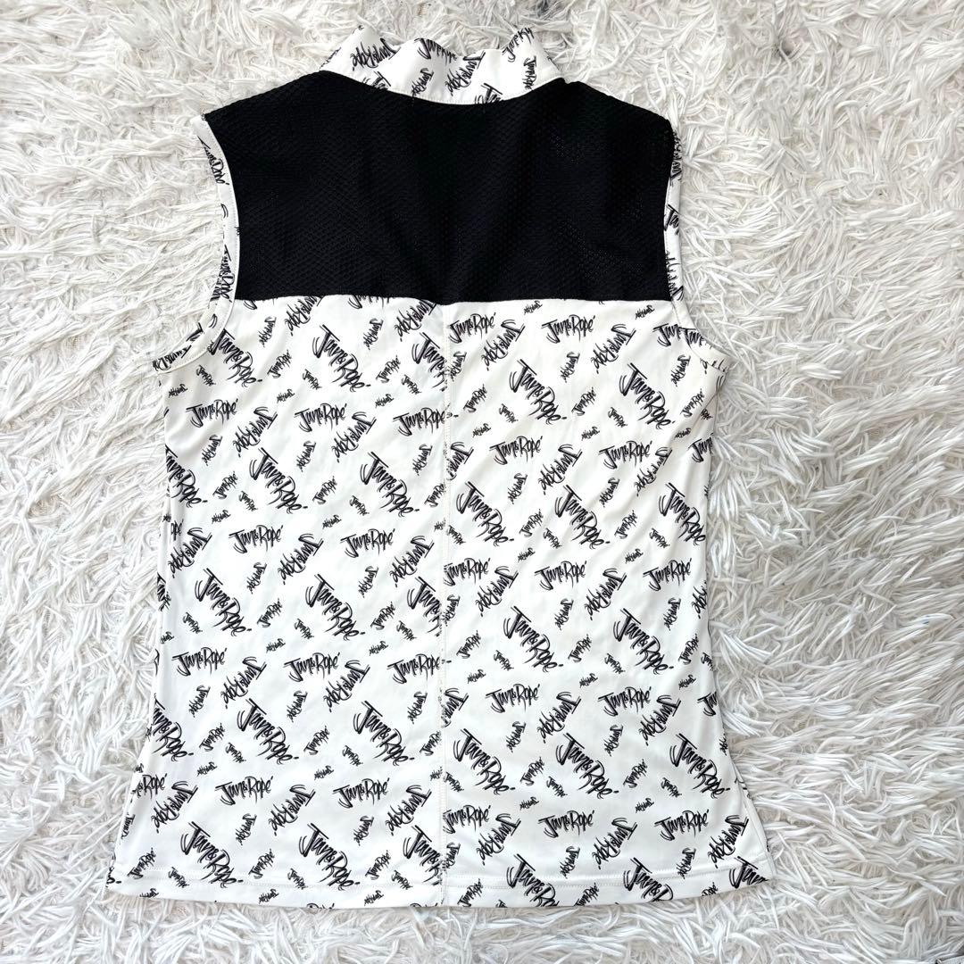 Jun&rope セットアップ 総柄 ホワイト ベスト ノースリーブ スカート