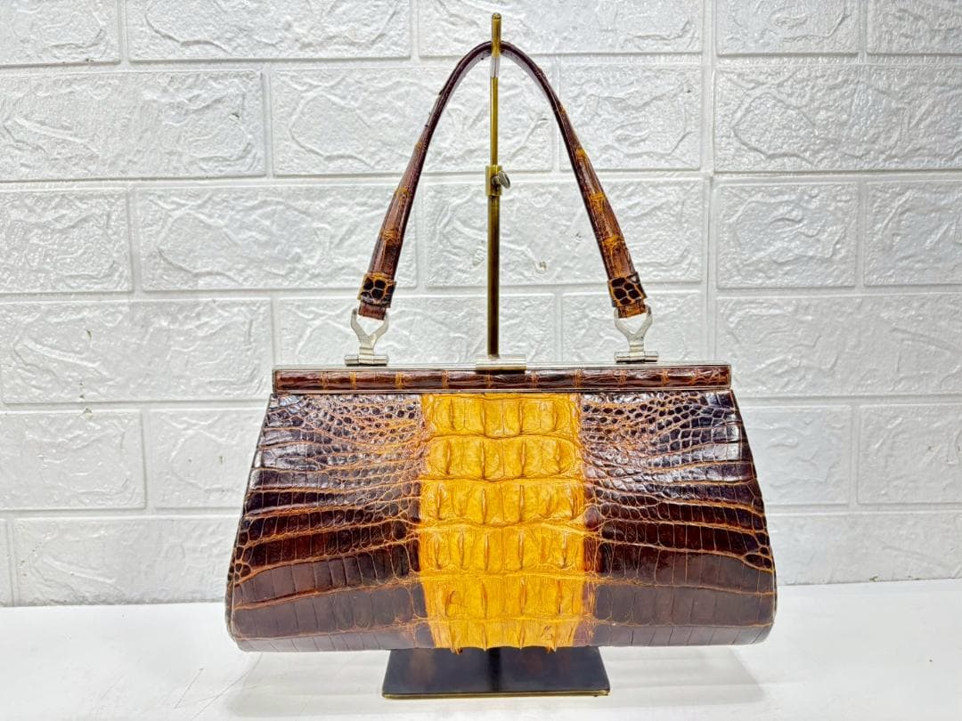 10-14-2 バッグ 7個 セット まとめ 本革 黒 緑 黄色 ブラウン