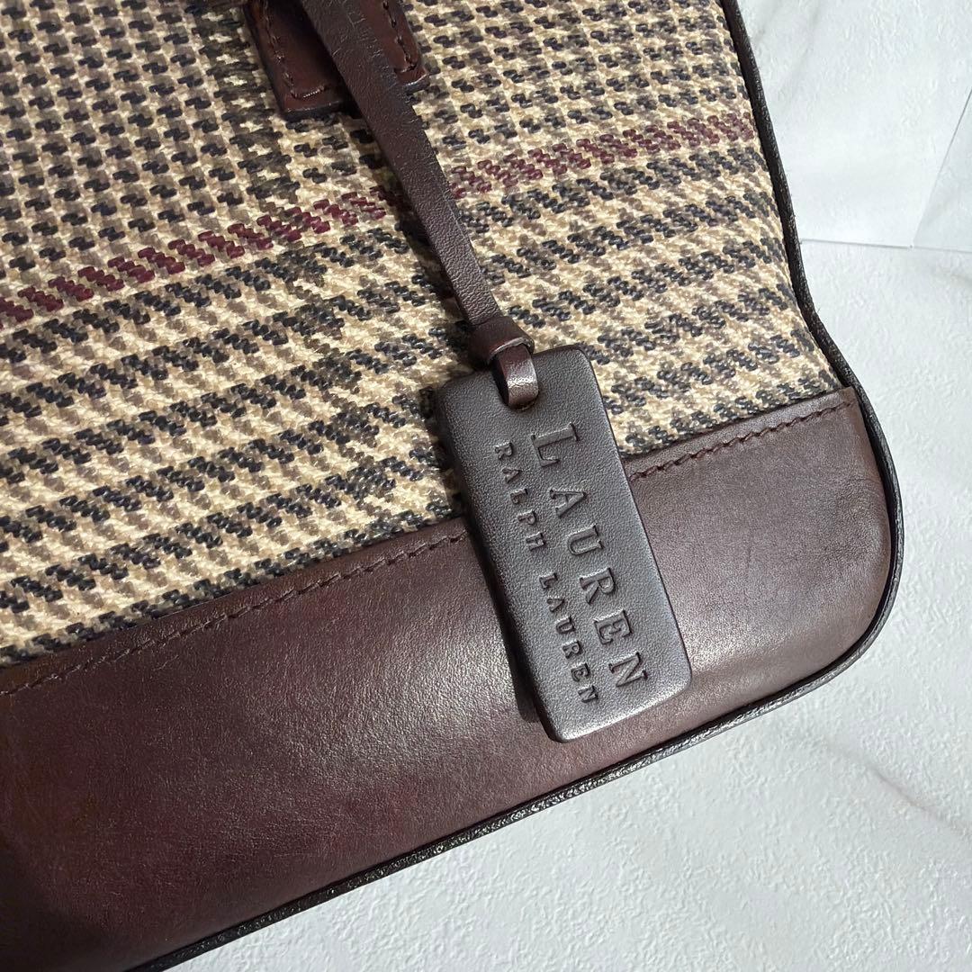 希少 LAUREN RALPH LAUREN 2way ボストン ショルダー