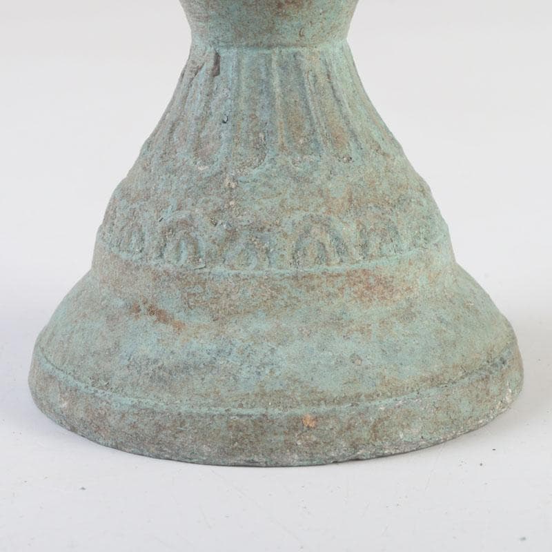 中国　古銅青銅　花草文　香炉　N　9810