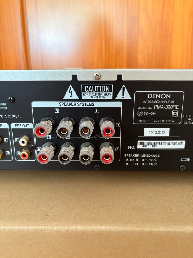 動作確認済　DENON PMA-390REプリメインアンプ　元箱有り
