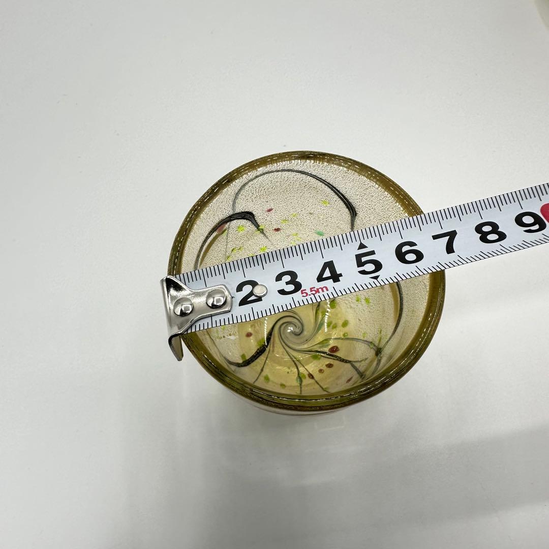 現代の名工/人間国宝 ガラス工芸家 黒木国昭作 コップ　ポット　金彩