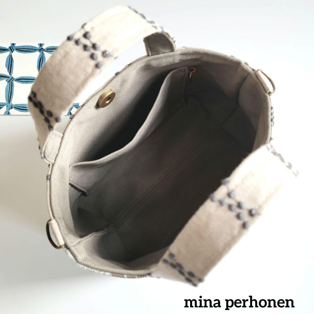 ミナペルホネン　パッチワークシンプルトートバック a
