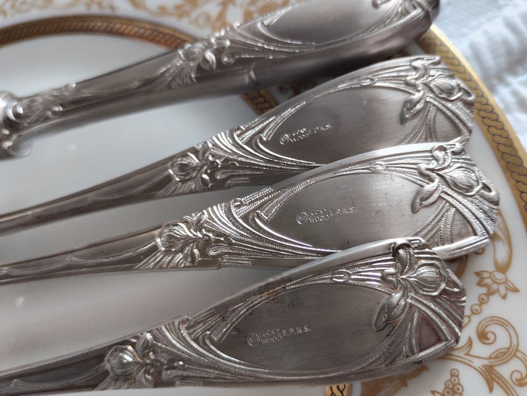 チャウーノパリシリーズ　カトラリー4本×2セット　フェルニオングラス