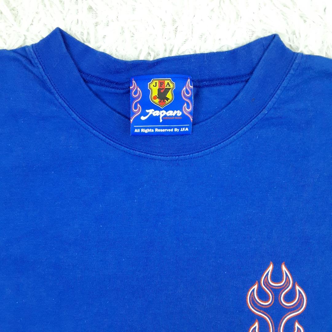 希少◎岡野雅行 OKANO 14 フランスW杯 サイン入りTシャツ 炎デザイン