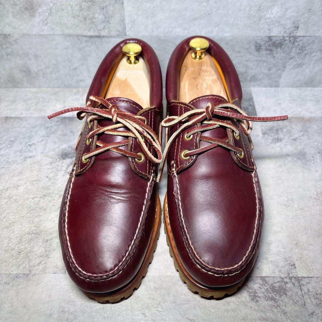 人気 ティンバーランド 3eyeクラシックラグ 26.5 デッキシューズ 赤茶