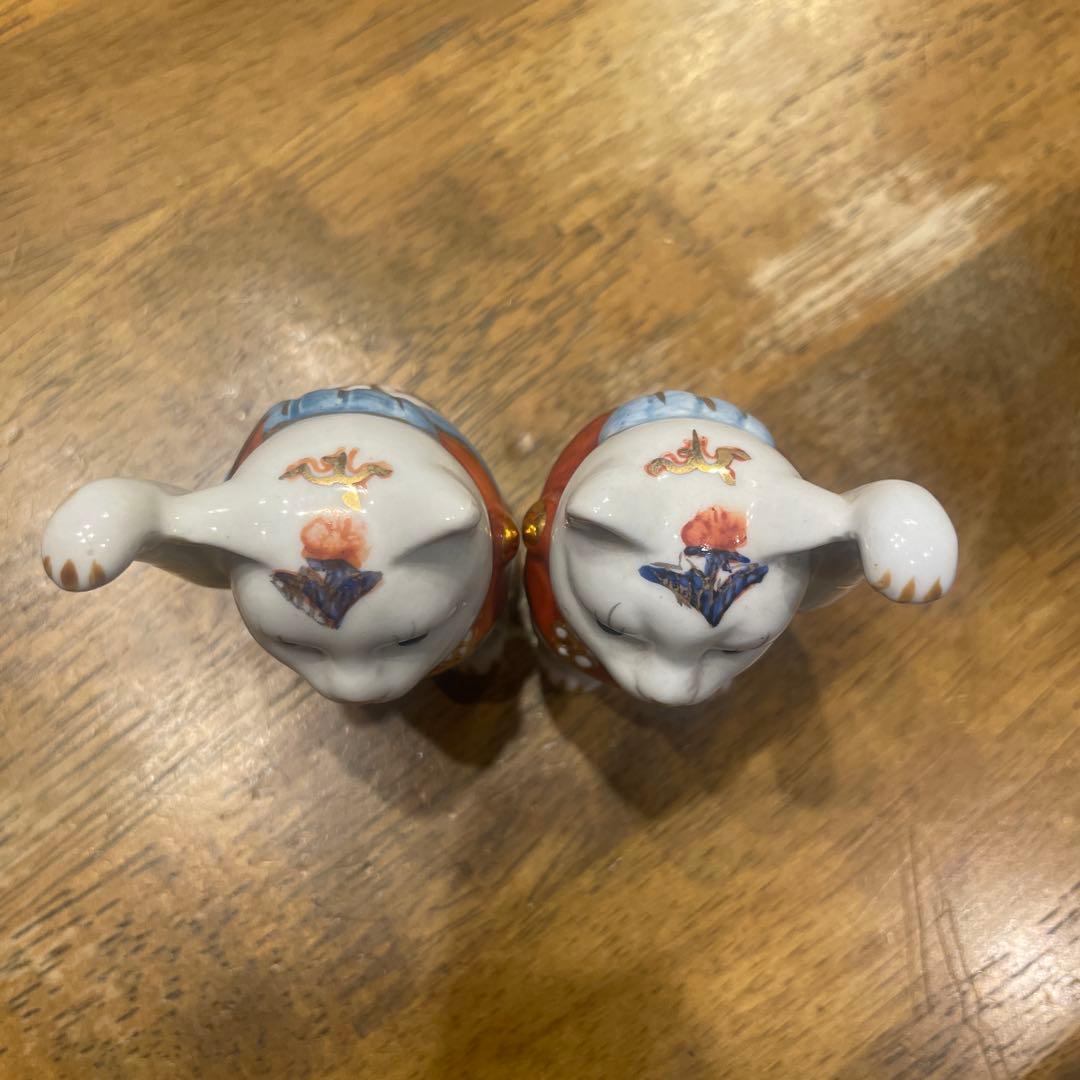 招き猫 置き物 縁起物 2個セット