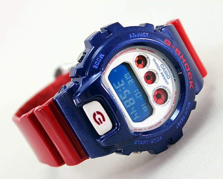 G-SHOCK　DW-6900AC-2　赤青　美品　レッド　ブルー