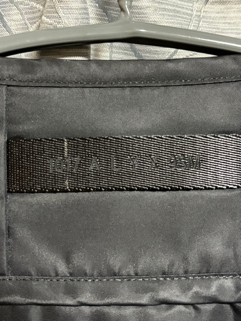 人気 1017 ALYX 9SM アリクス ナイロン ジップ ベスト S 黒