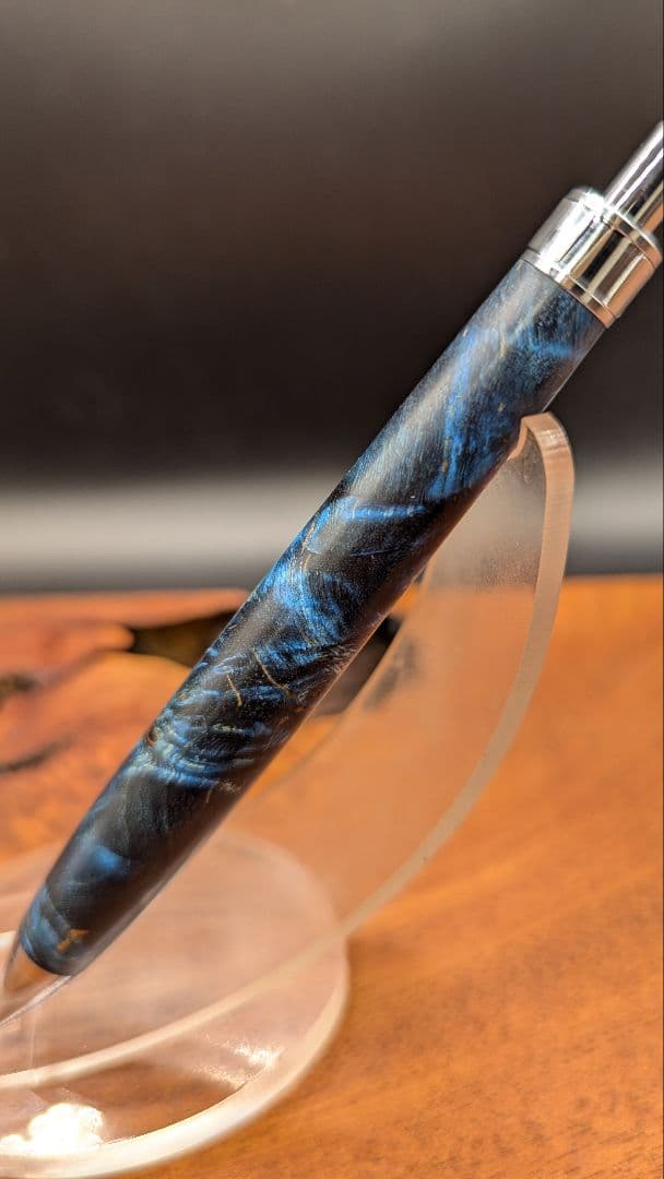 628スタビライズドウッドバーチバール　木軸シャーペン　ボールペン