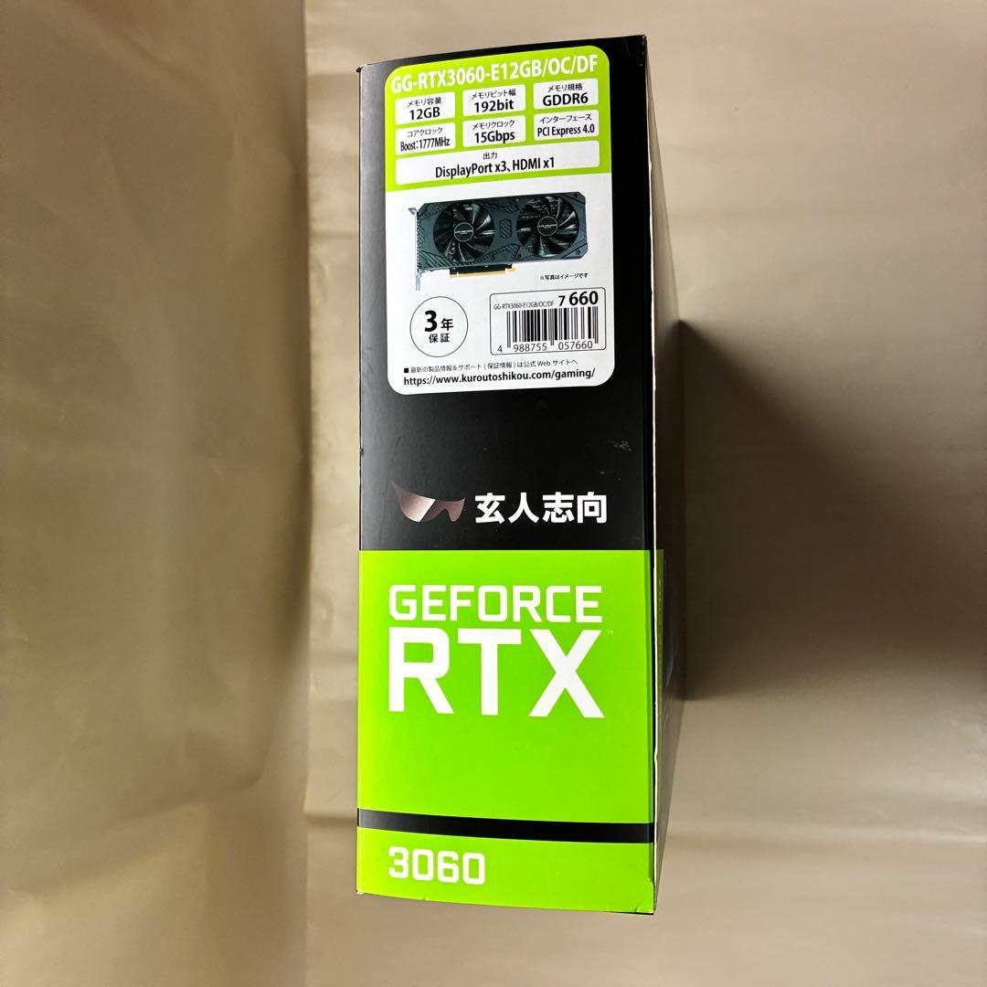 GeForce RTX 3060 グラフィックボード GDDR6 12GB