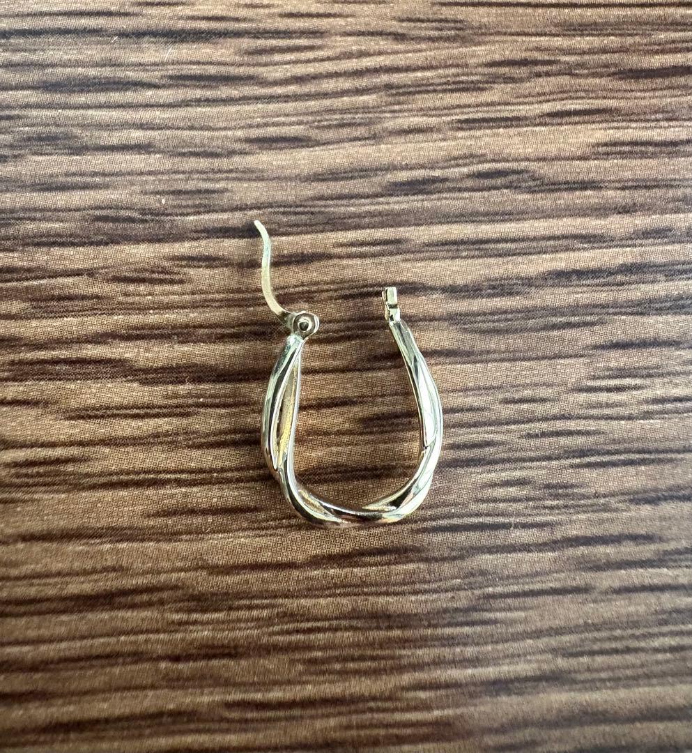 ete エテ K10/K18 ツイスト ひねりフープピアス