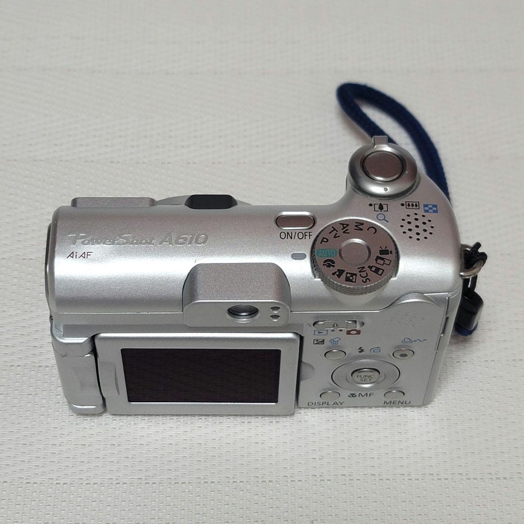 Canon キャノン PowerShot A610 シルバー デジカメ　電池付き