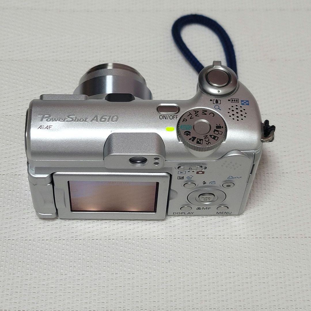 Canon キャノン PowerShot A610 シルバー デジカメ　電池付き
