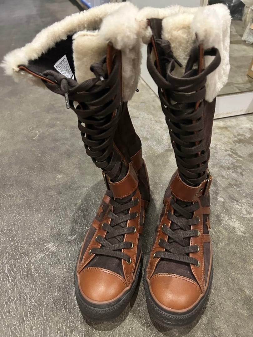 【極稀少】コンバース オールスター ロングブーツ 裏ボア サイドジップ 廃盤品