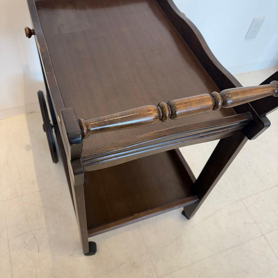 karimoku カリモク キッチンワゴン 車輪 コロニアル アンティーク