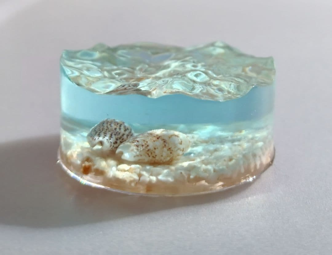 【 かめここ 】エポキシレジン オーシャンアート レジンアート