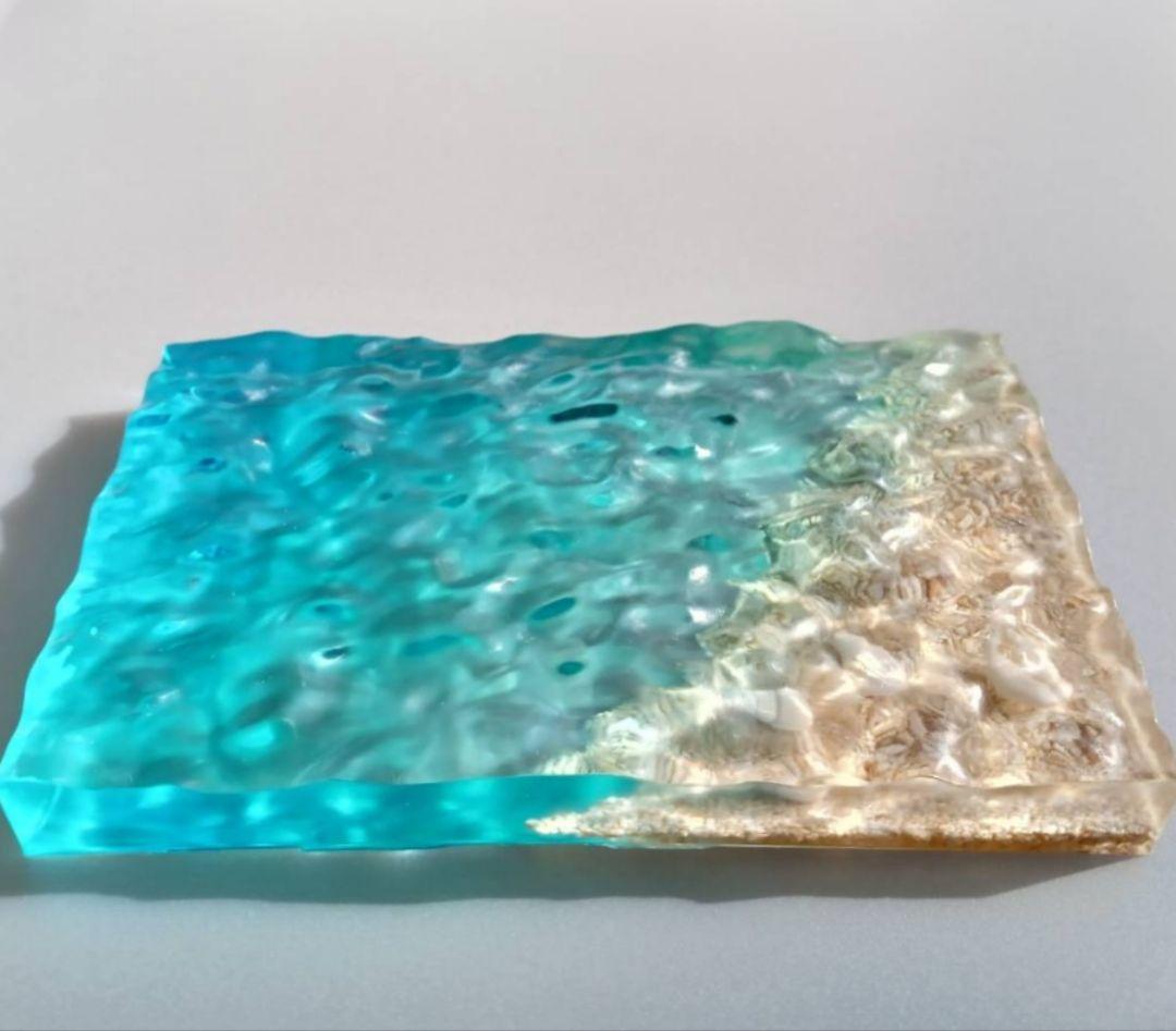 【 かめここ 】エポキシレジン オーシャンアート レジンアート