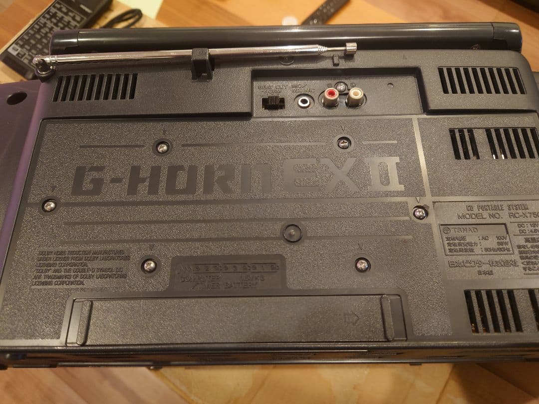 Victor RC-X750 Wラジカセ 元箱＆リモコン付き！