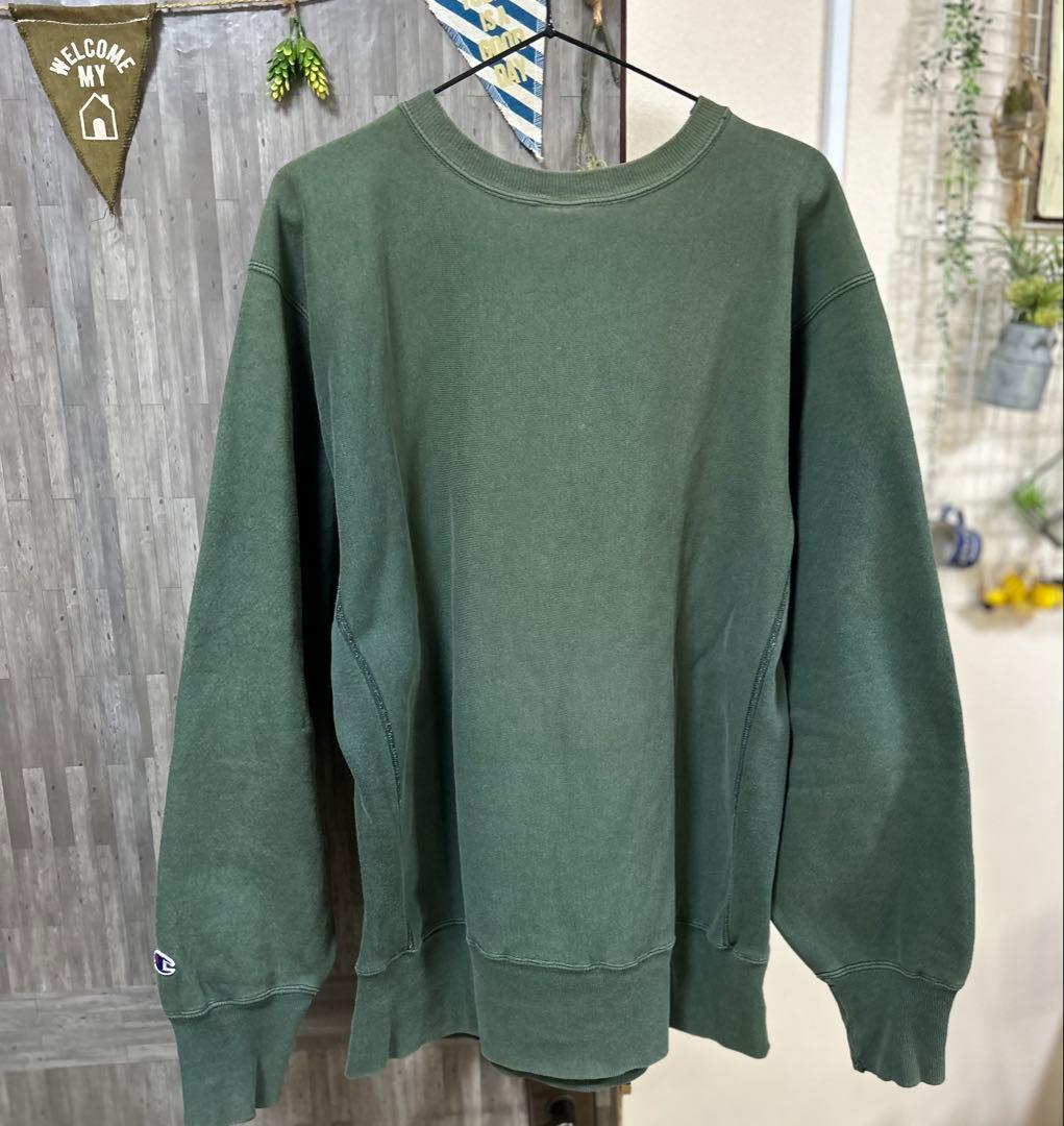 90’s刺繍タグ目なしチャンピオン Championリバースウィーブ サイズL