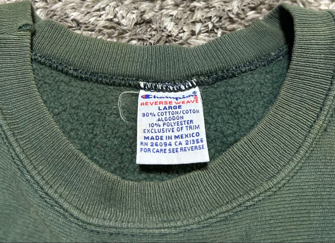 90’s刺繍タグ目なしチャンピオン Championリバースウィーブ サイズL