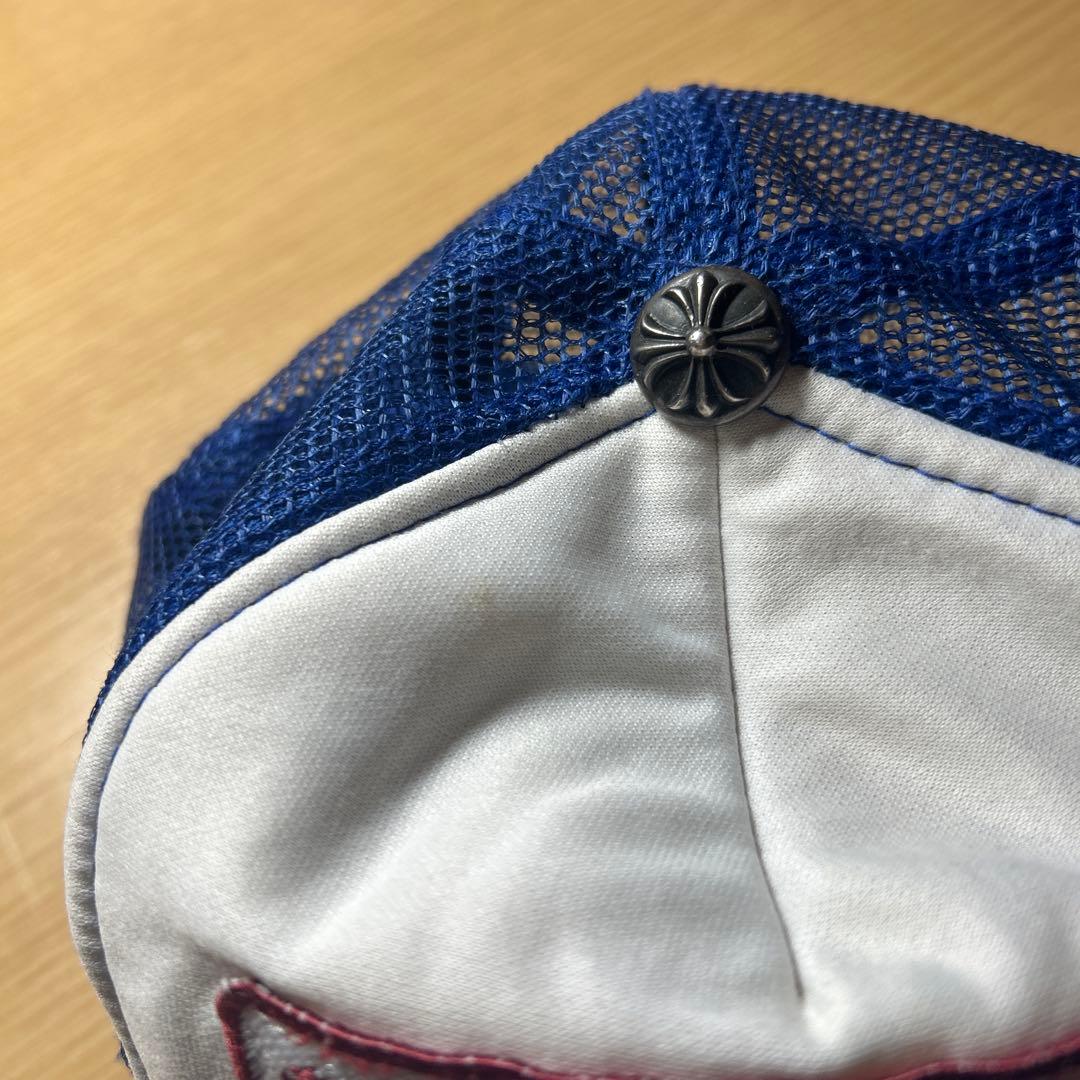 Chrome Hearts 刺繍キャップ 青/白