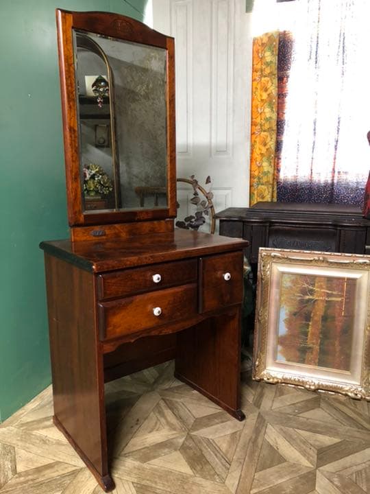 ドレッサー 鏡台 アンティーク インテリア ビンテージ 薔薇 ローズ