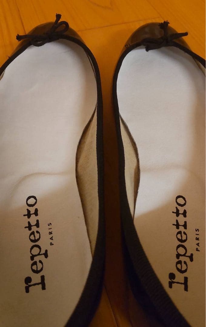 レペット バレエシューズ エナメル 黒 39 ブラック