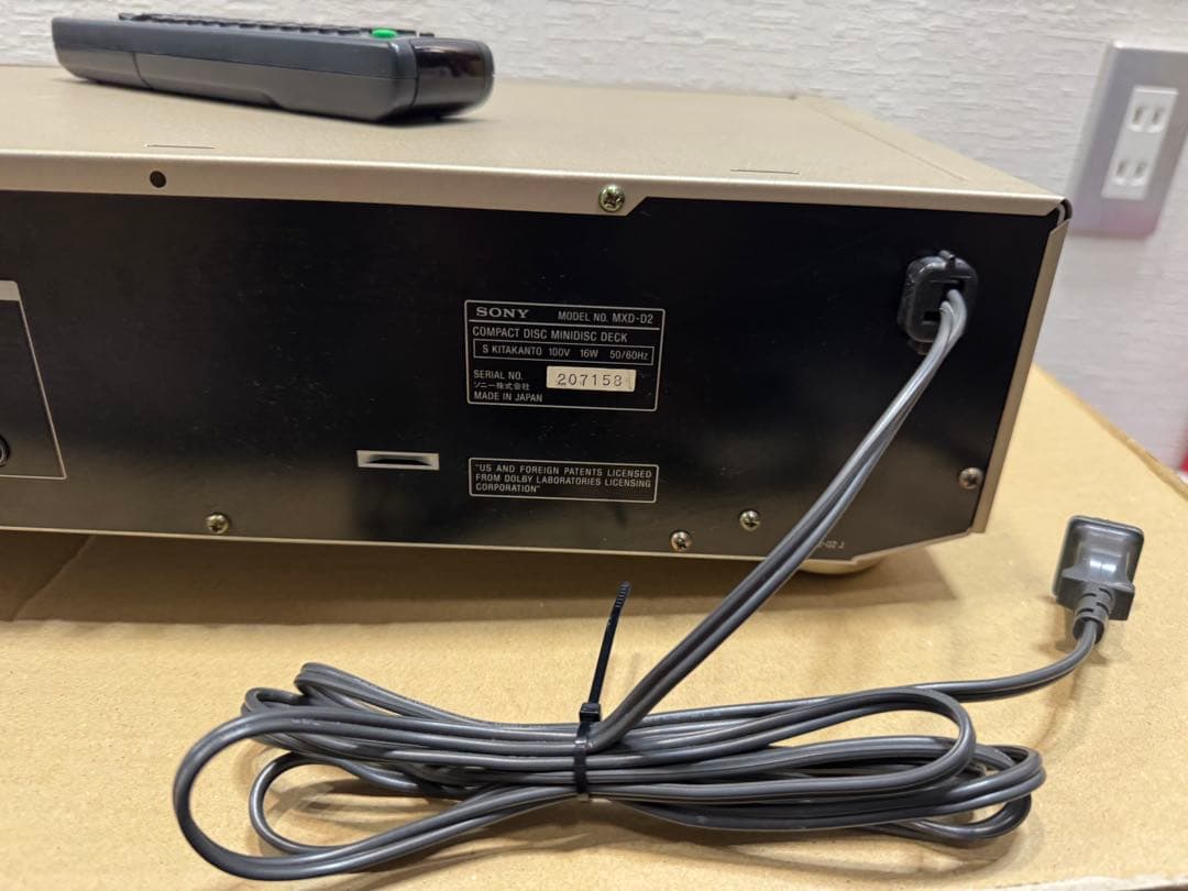 ソニー MD CD デッキ MXD-D2