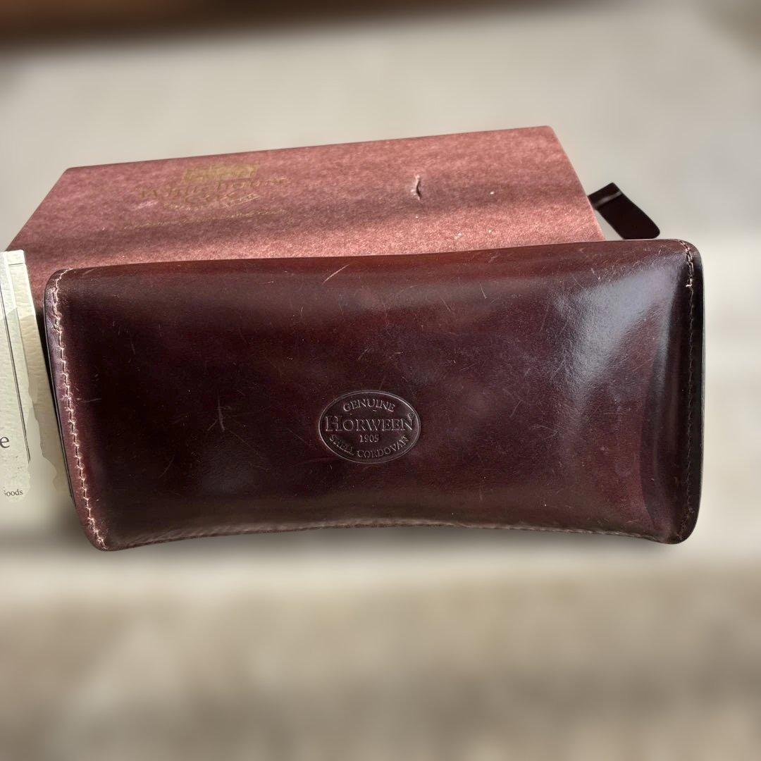 ホワイトハウスコックス　メガネケース　コードバン