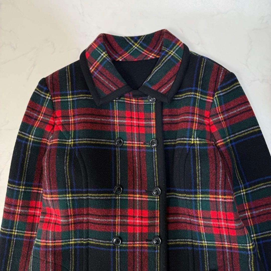 ヨークランド Yorkland チェック柄 ウール ヴィンテージ 赤 緑