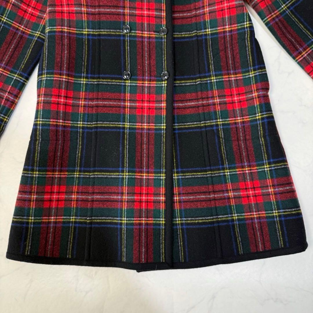 ヨークランド Yorkland チェック柄 ウール ヴィンテージ 赤 緑