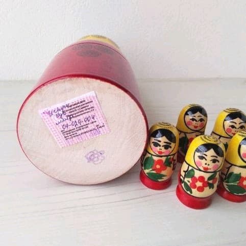 新品　ロシア　セミョーノフ　数遊びマト　15cmマト1体　ベビーマト10体