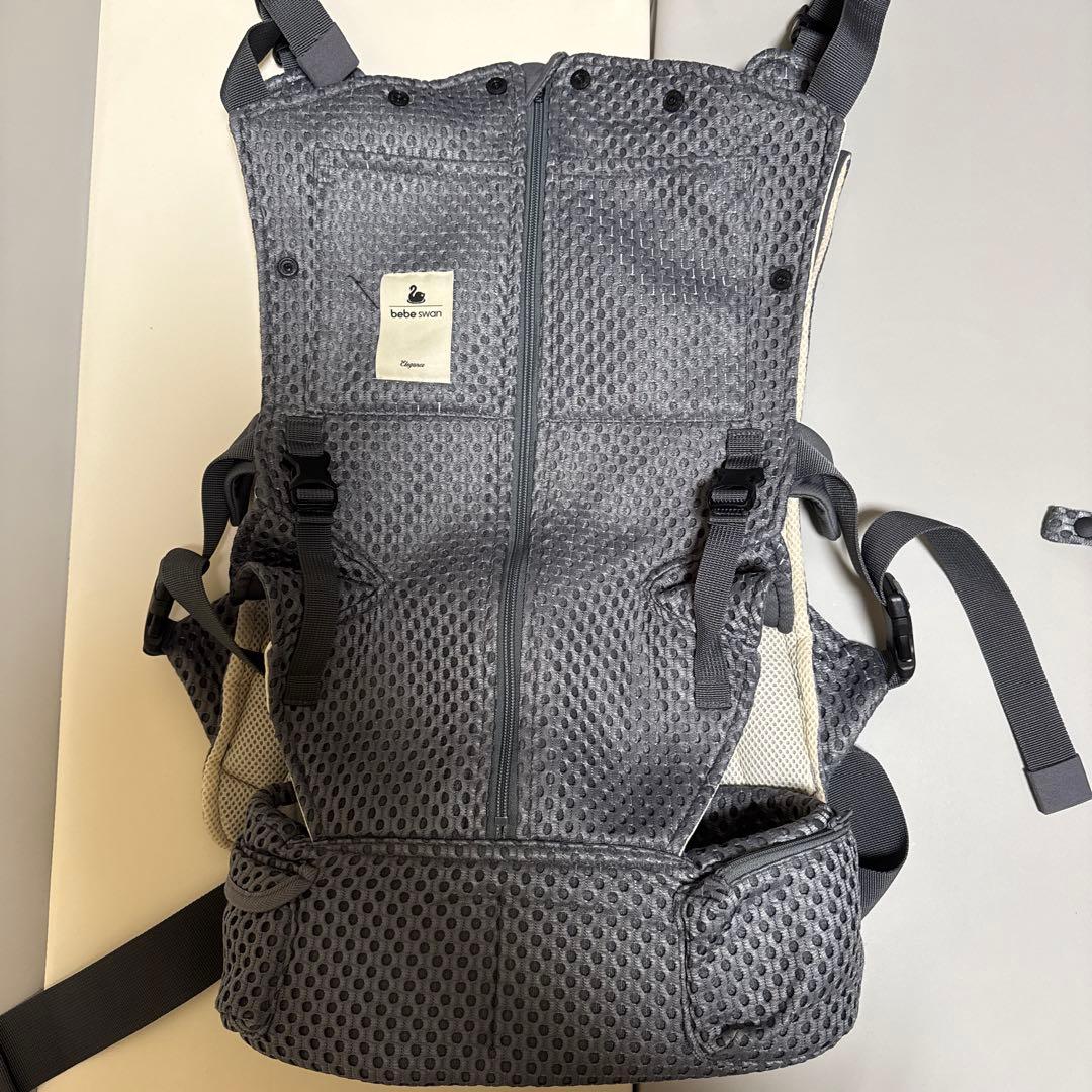 べべスワン 抱っこ紐 シルバーグレー