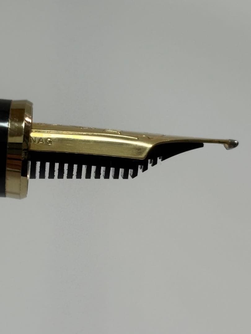 【稀少】セーラー万年筆 長原宣義 ペン先 21K 煤竹 純金プレート 竹取物語