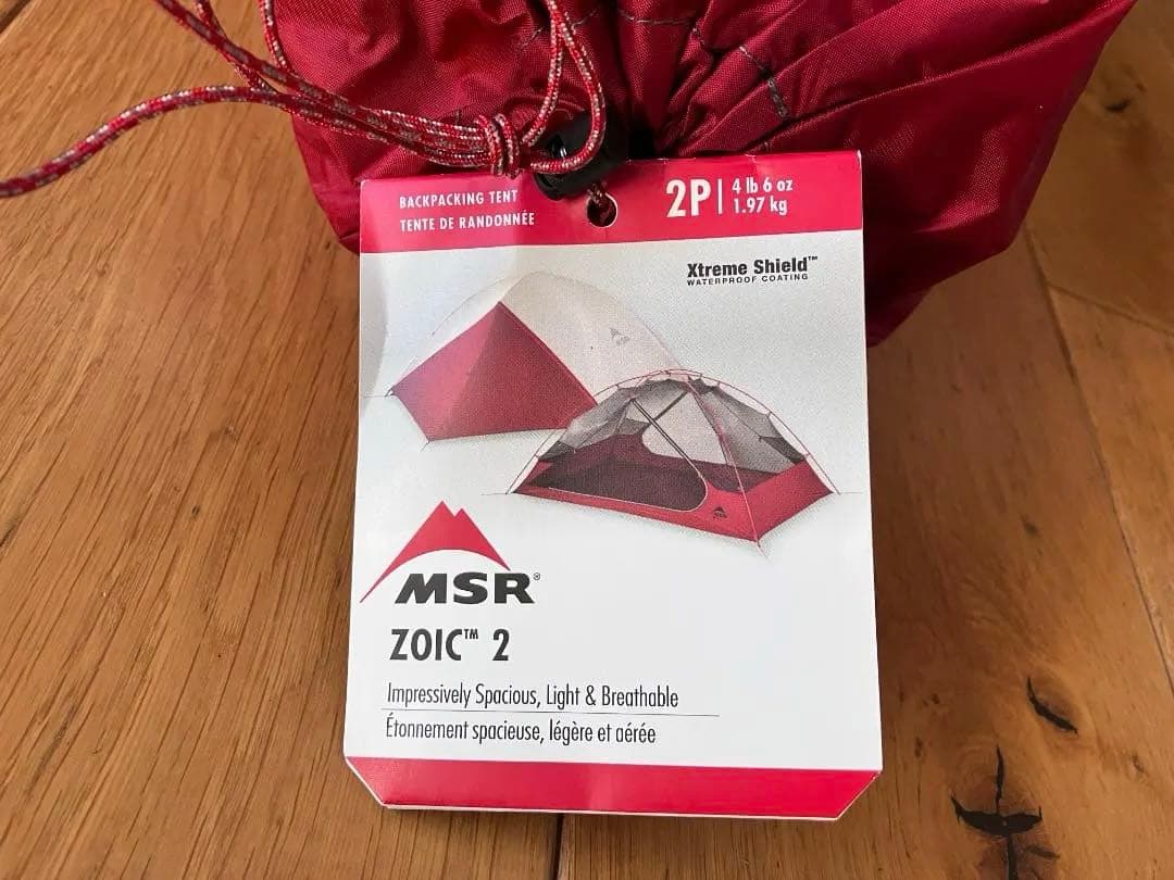 MSR ZOIC 2 2人用キャンプテント【新品・未開封】