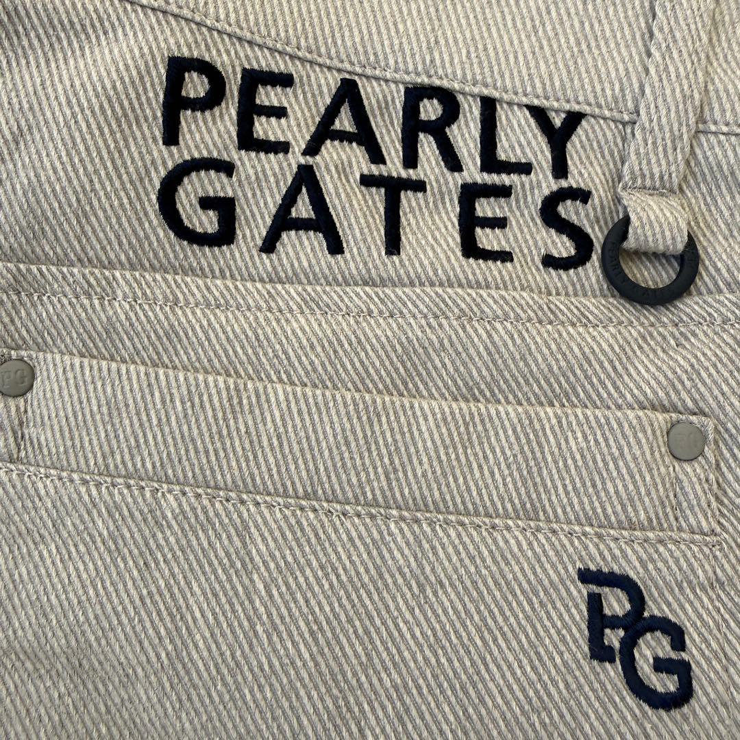 現行モデル　パーリーゲイツ　パンツ　S〜M相当　グレー　美品　コットン素材　3